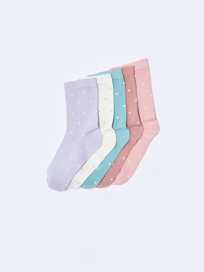 Patterned Girl's Socks 5-pack