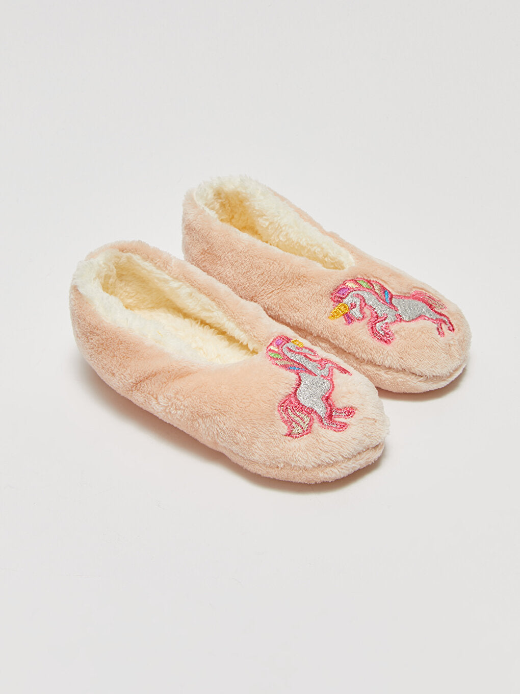 Embroidered Plush Girl's Home Socks