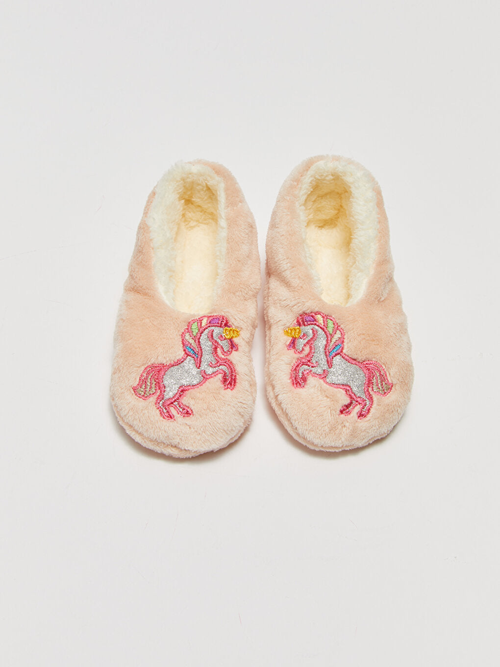 Embroidered Plush Girl's Home Socks