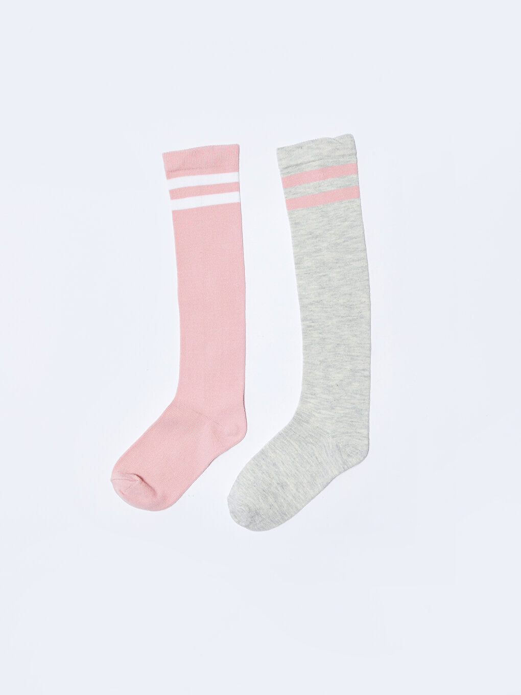 Striped Girl's Knee Socks 2-pack