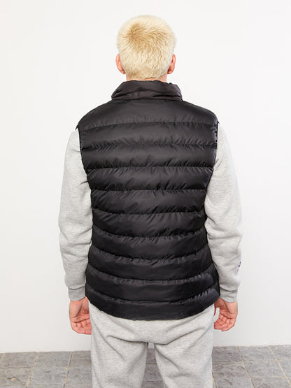 Standard Mold Stand Collar Men's Puffer Vest