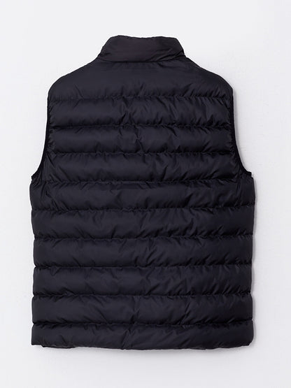 Standard Mold Stand Collar Men's Puffer Vest