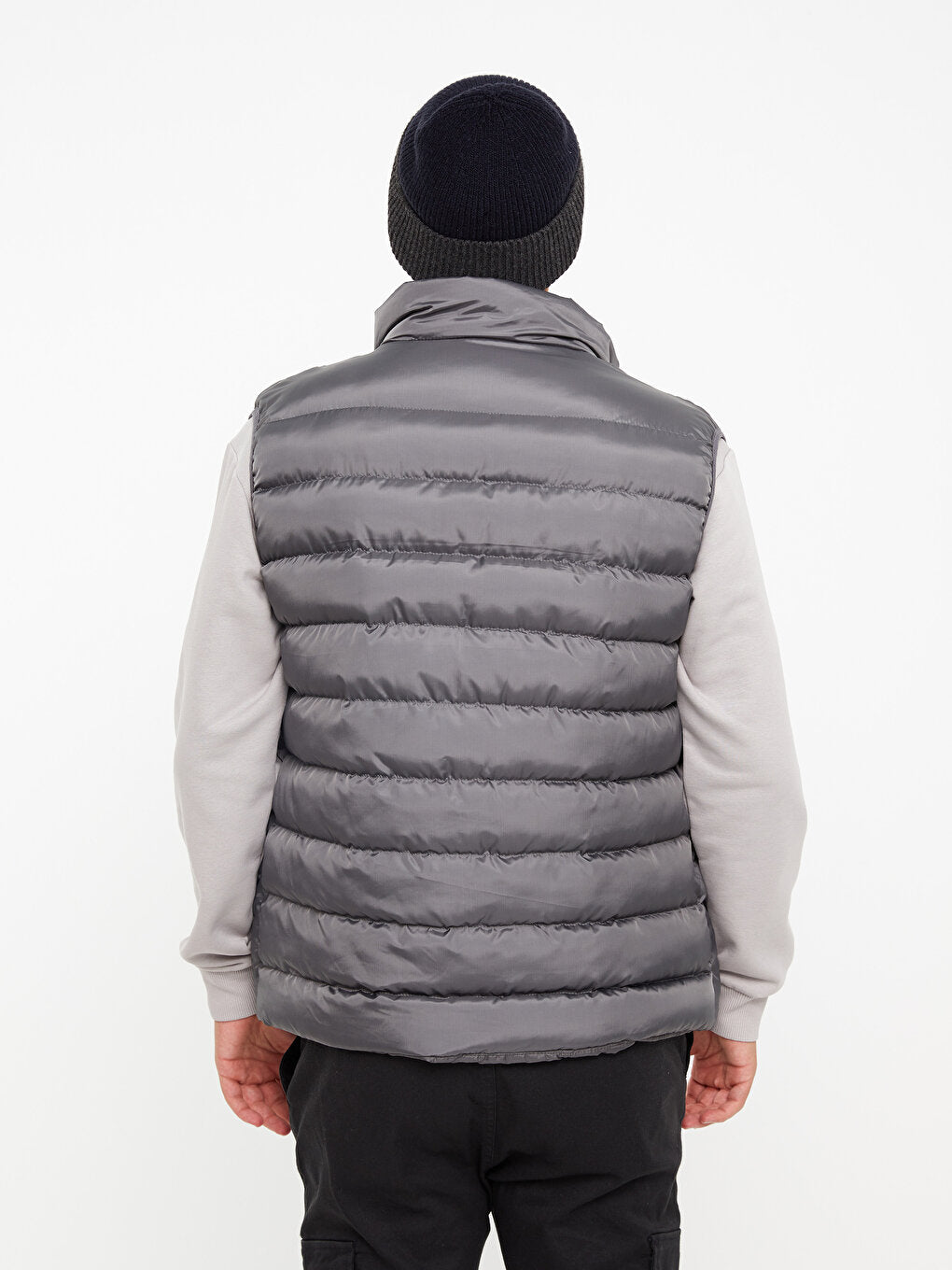 Standard Mold Stand Collar Men's Puffer Vest