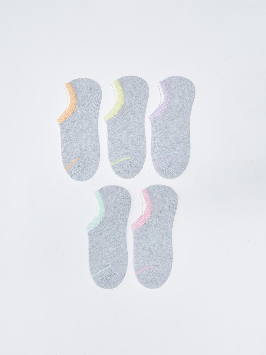 Women's Flat Booties Socks Pack of 5