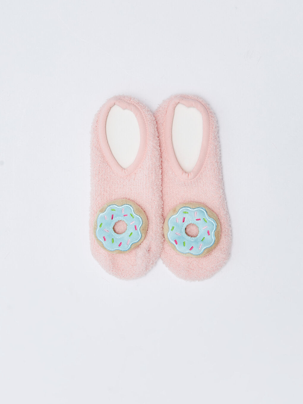 Appliqued Embroidered Girl's Home Socks