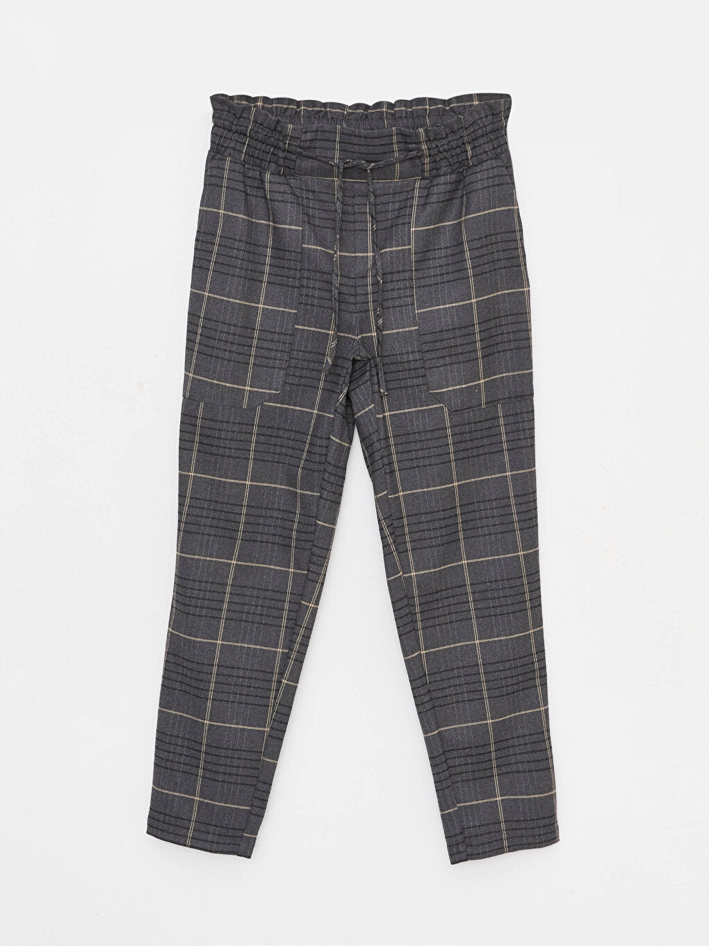 Standard Fit Plaid Women's Trousers