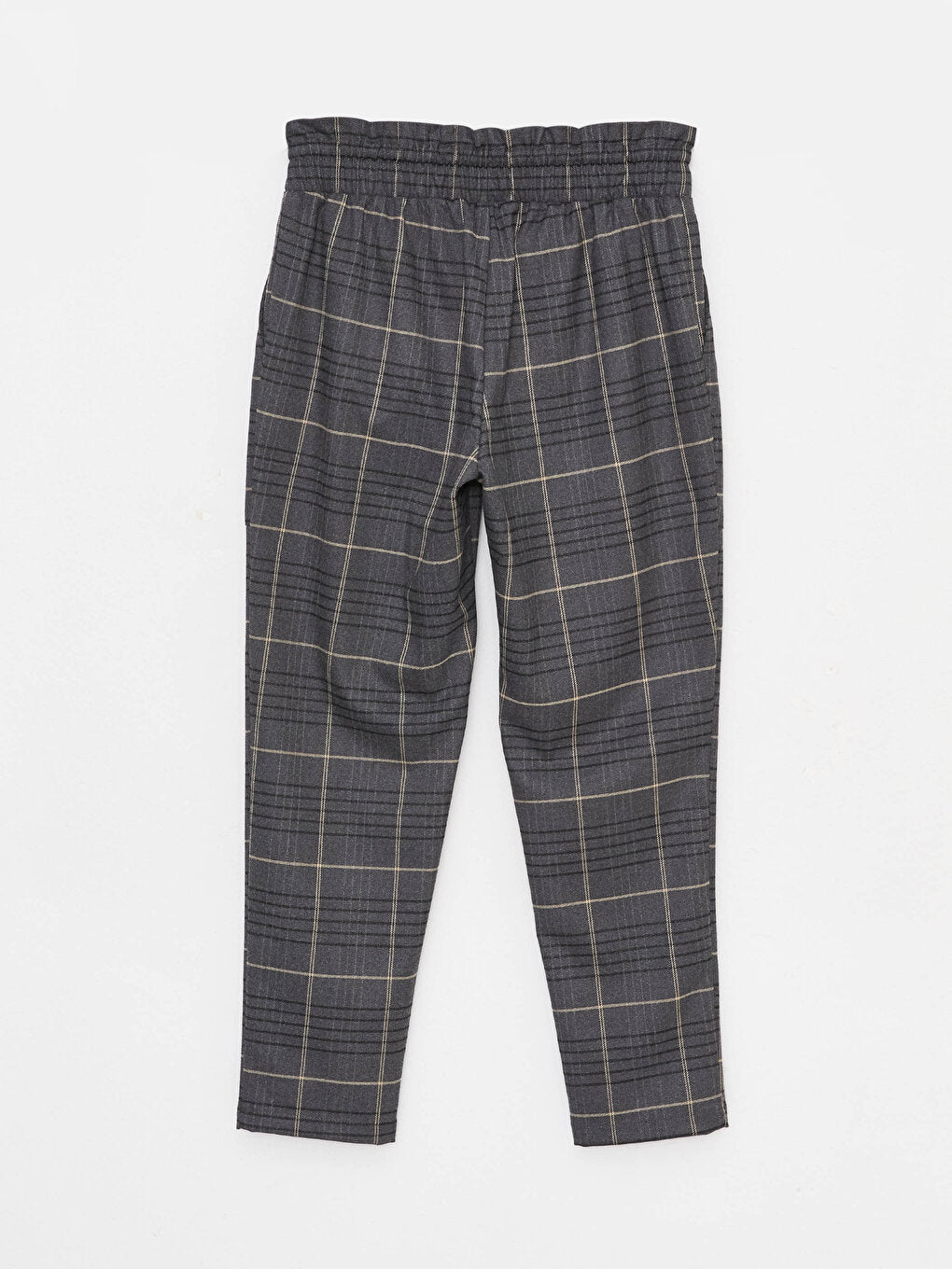 Standard Fit Plaid Women's Trousers