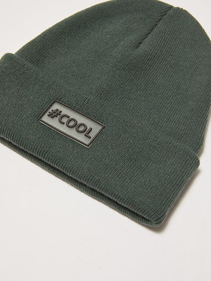 Label Detailed Boy's Beanie