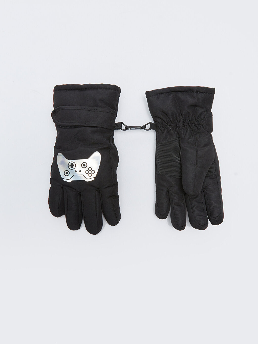 Text Printed Boy's Gloves