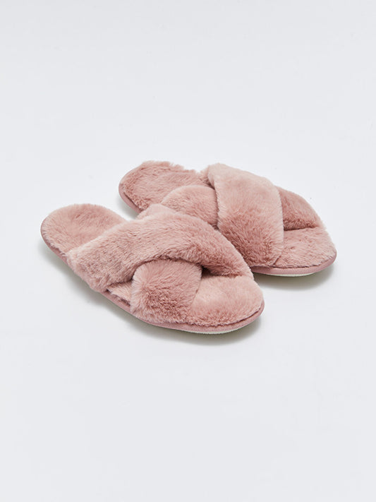 Cross-Strapped Women's House Slippers