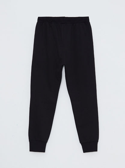 Printed Boys' Jogger Sweatpants with Elastic Waist