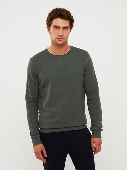 Crew Neck Long Sleeve Men's Sweatshirt