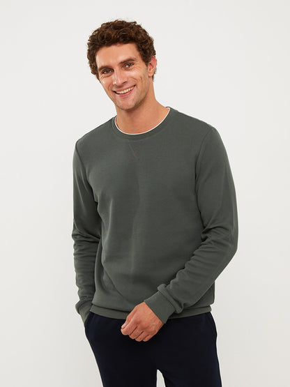 Crew Neck Long Sleeve Men's Sweatshirt