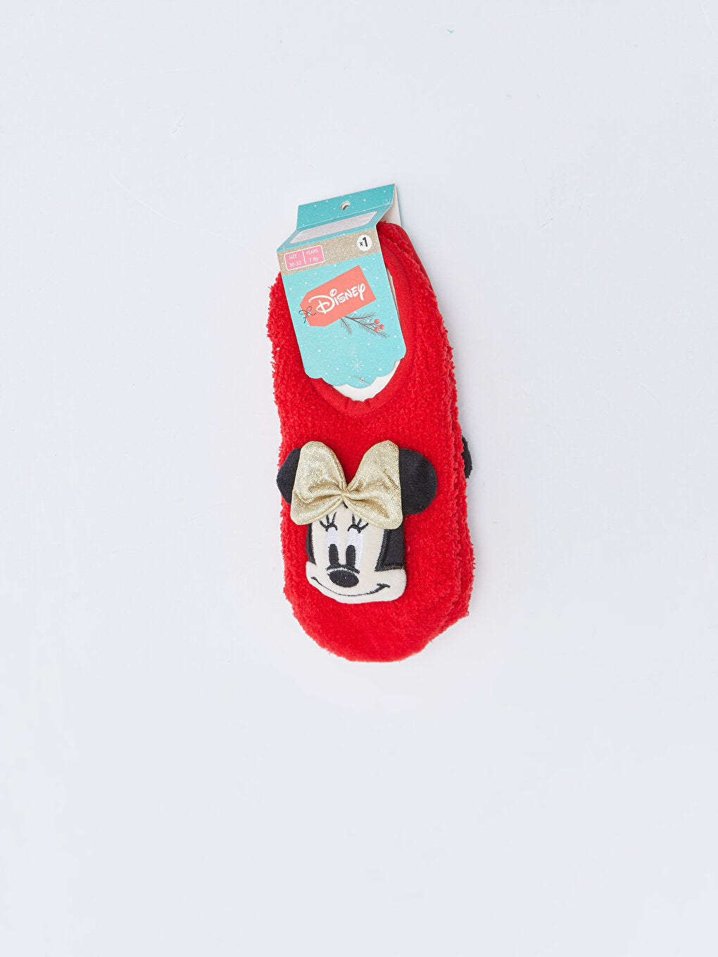 Minnie Mouse Embroidered Girl's Home Socks