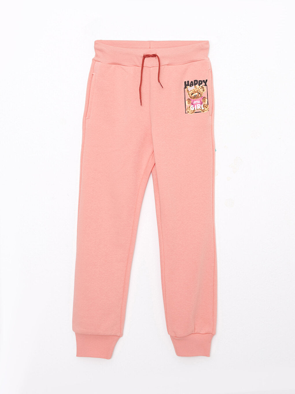 Printed Girls Jogger Sweatpants with Elastic Waist