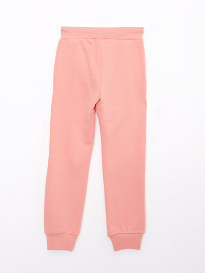 Printed Girls Jogger Sweatpants with Elastic Waist