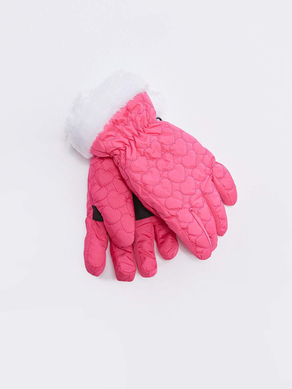 Quilted Patterned Girl's Gloves