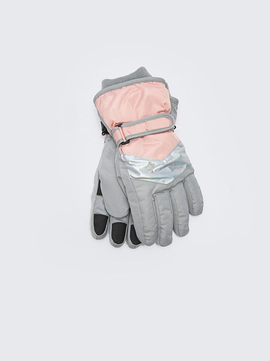 Hologram Printed Girl's Gloves