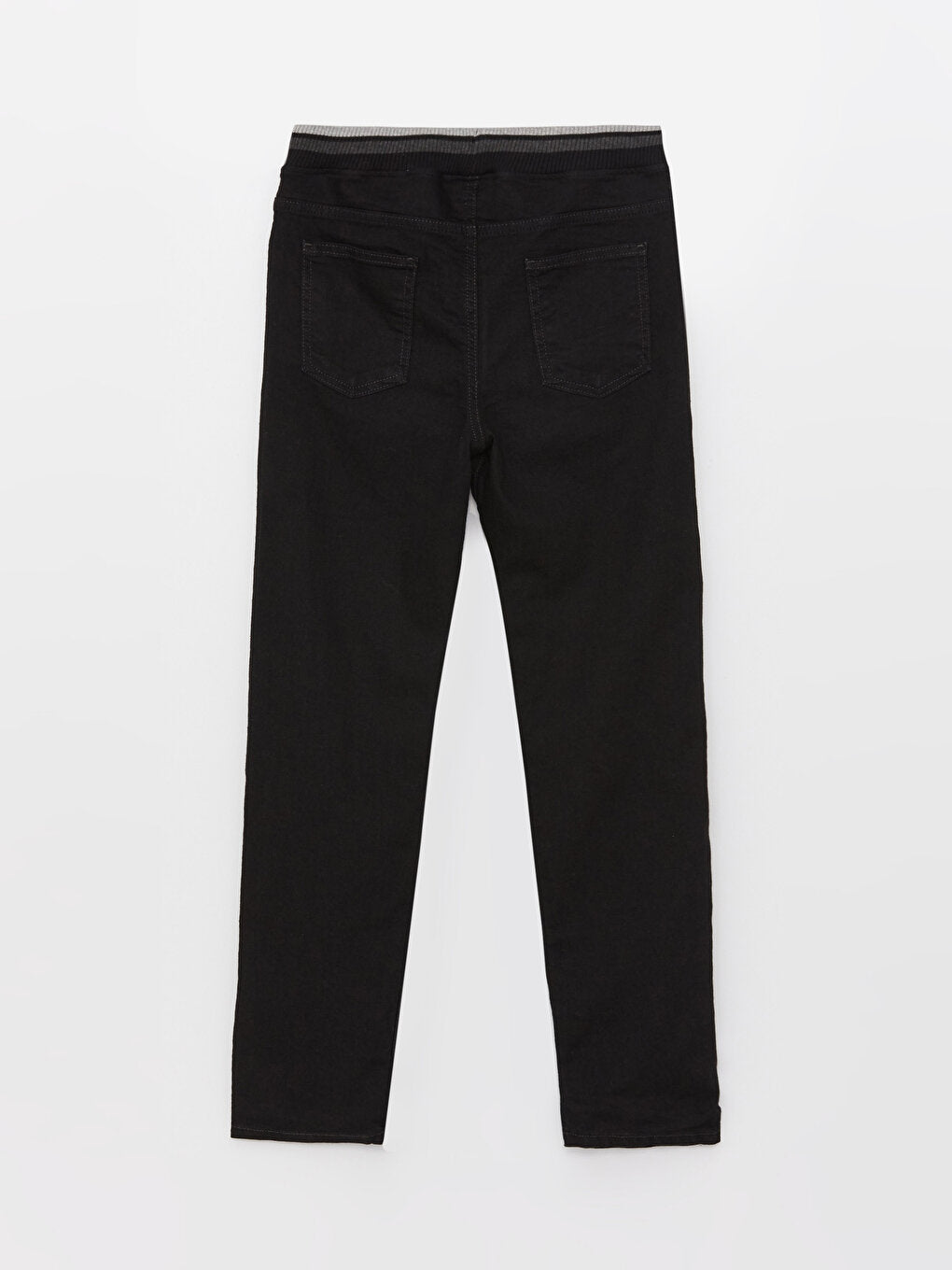 Elastic Waist Fleece Lined Boy's Jean Trousers