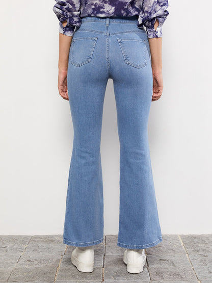 High Waist Flare Women's Jean Pants