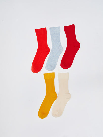 Plain Women's Sock Socks Pack of 5