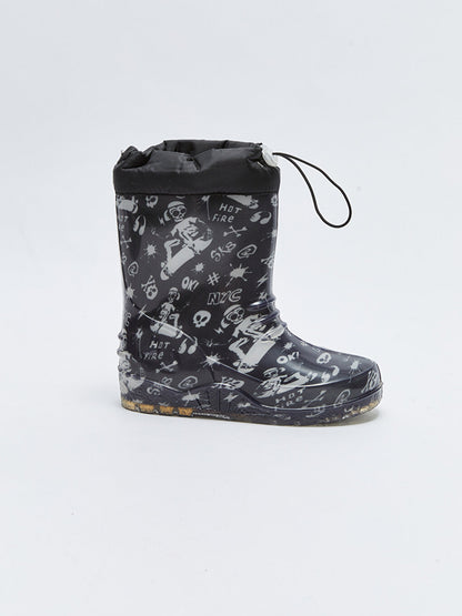 Printed Boy's Rain Boots