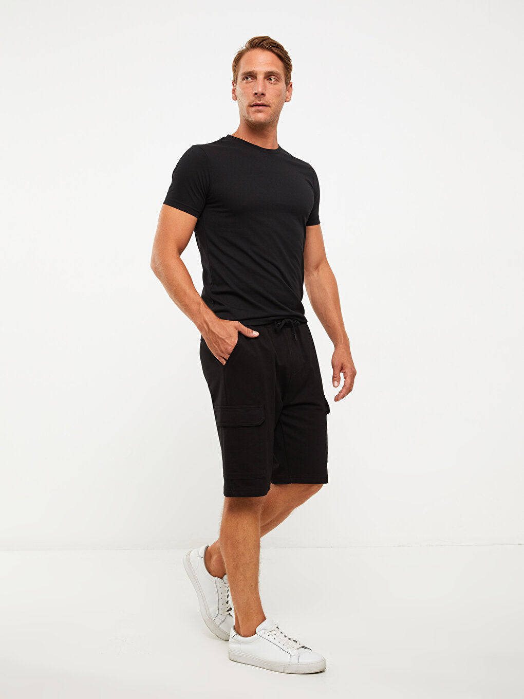 Standard Mold Combed Cotton Men's Shorts