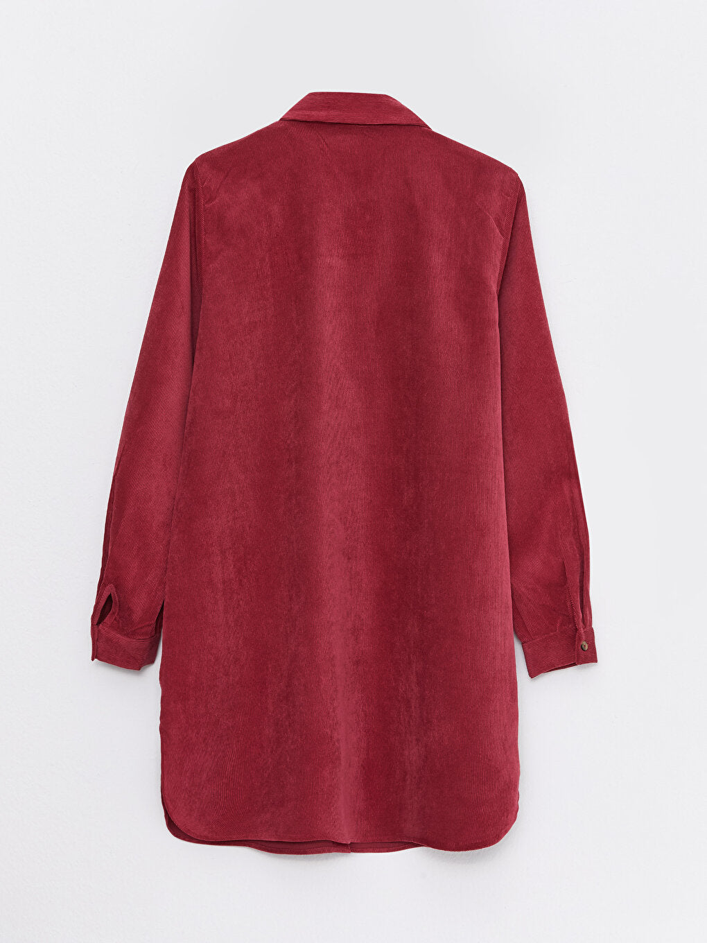 Plain Long Sleeve Velvet Women's Shirt Tunic