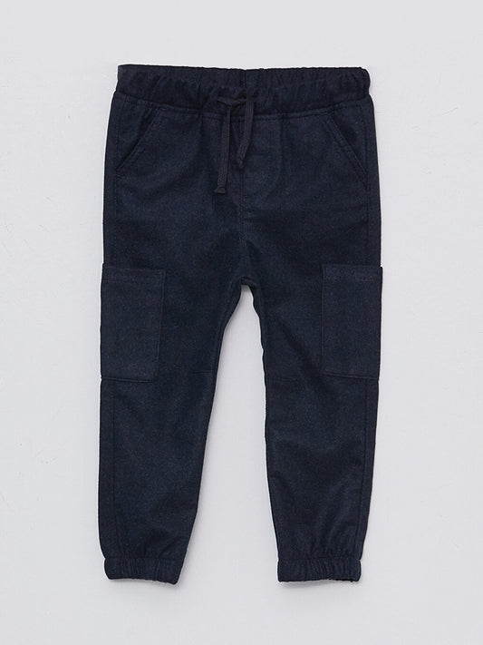 Basic Baby Boy Jogger Pants with Elastic Waist