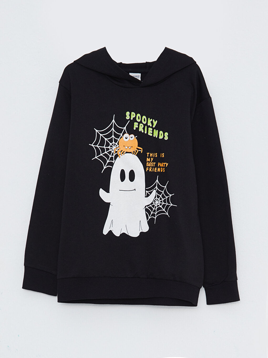 Hooded Printed Long Sleeve Boy's Sweatshirt