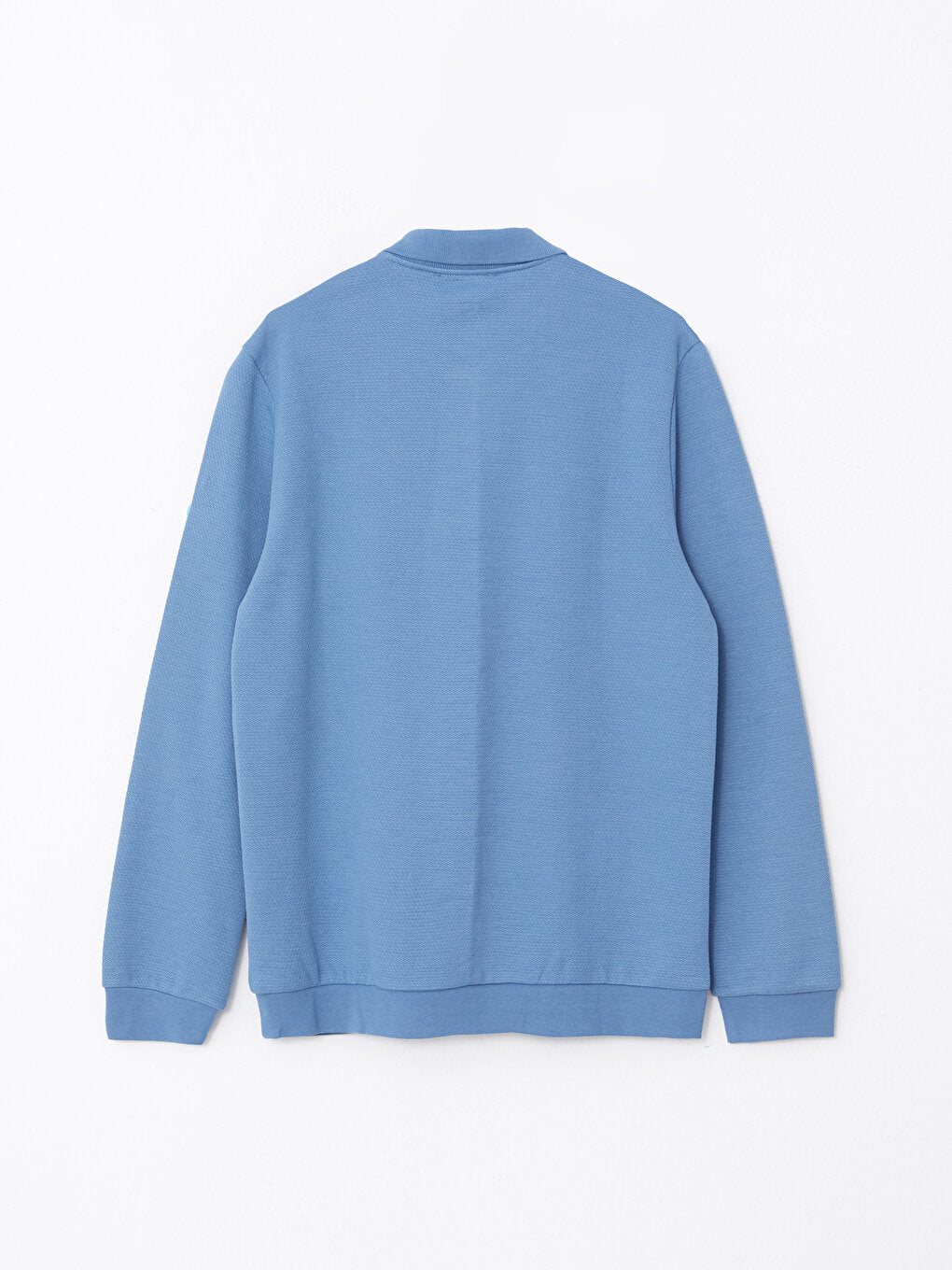 Polo Neck Long Sleeve Men's Sweatshirt