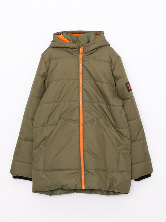 Hooded Boy's Puffer Coat