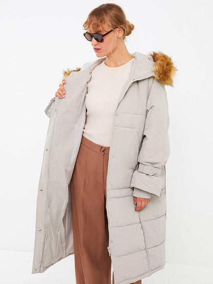 Women's Hooded Plain Parka