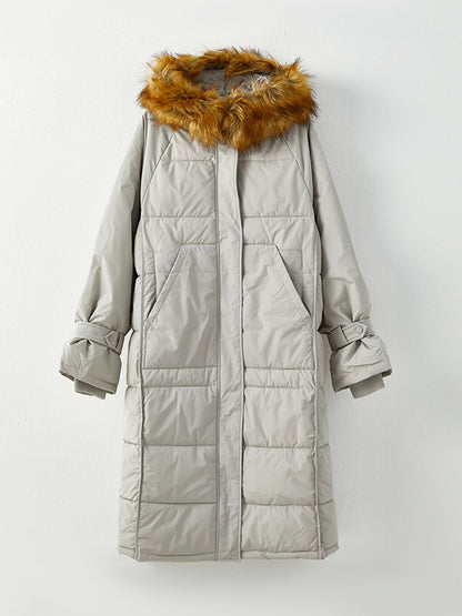 Women's Hooded Plain Parka