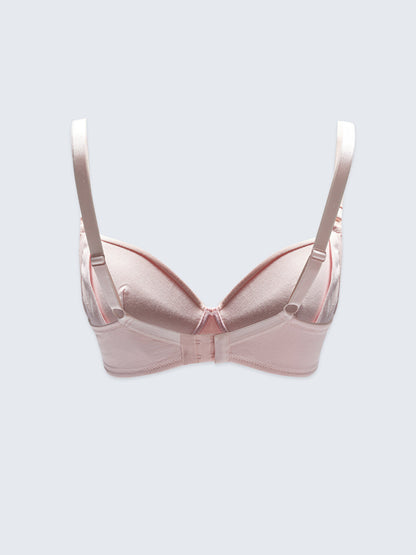 Non-wired, unpadded plain bra