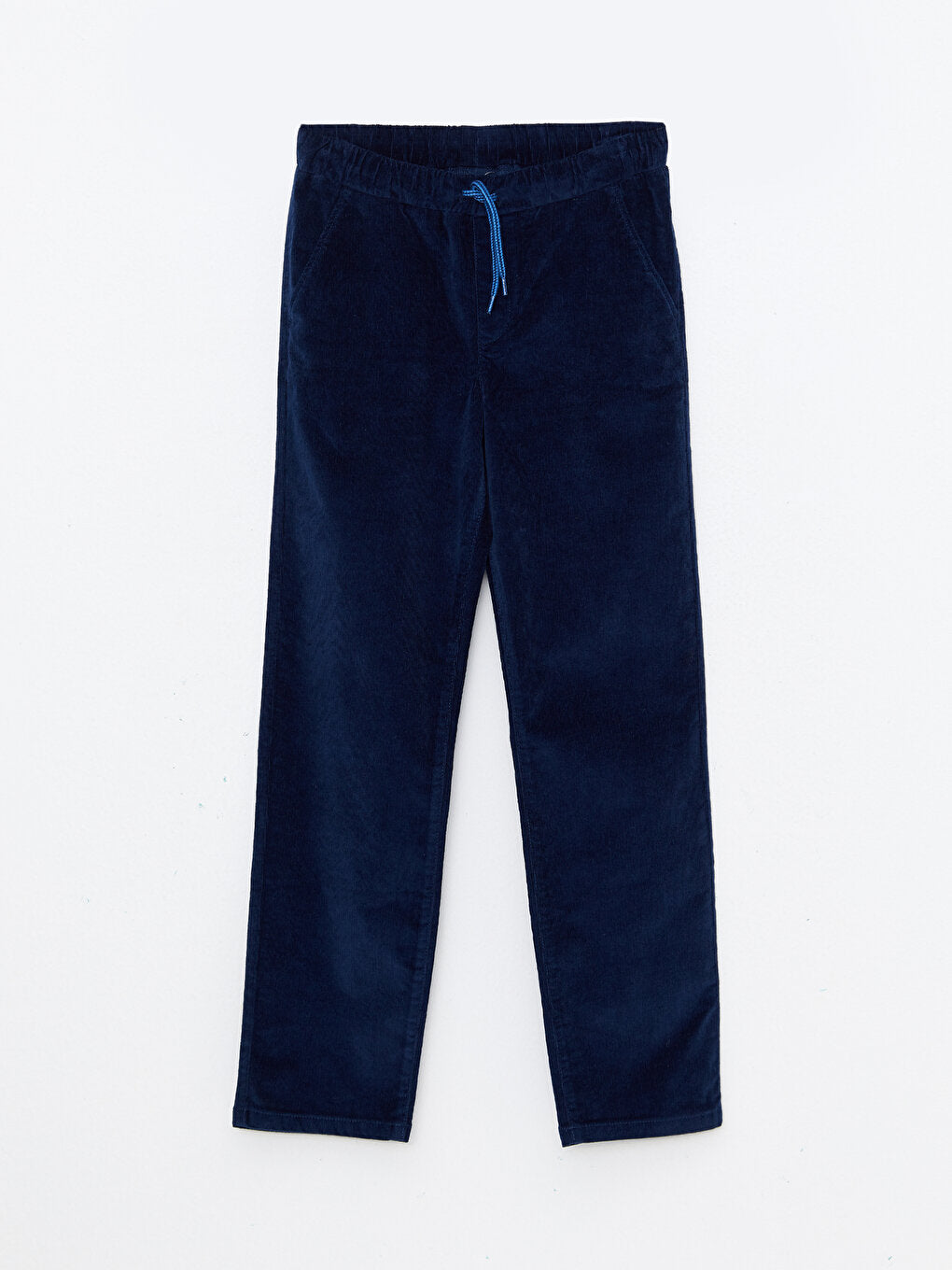 Basic Velvet Boy's Trousers with Elastic Waist