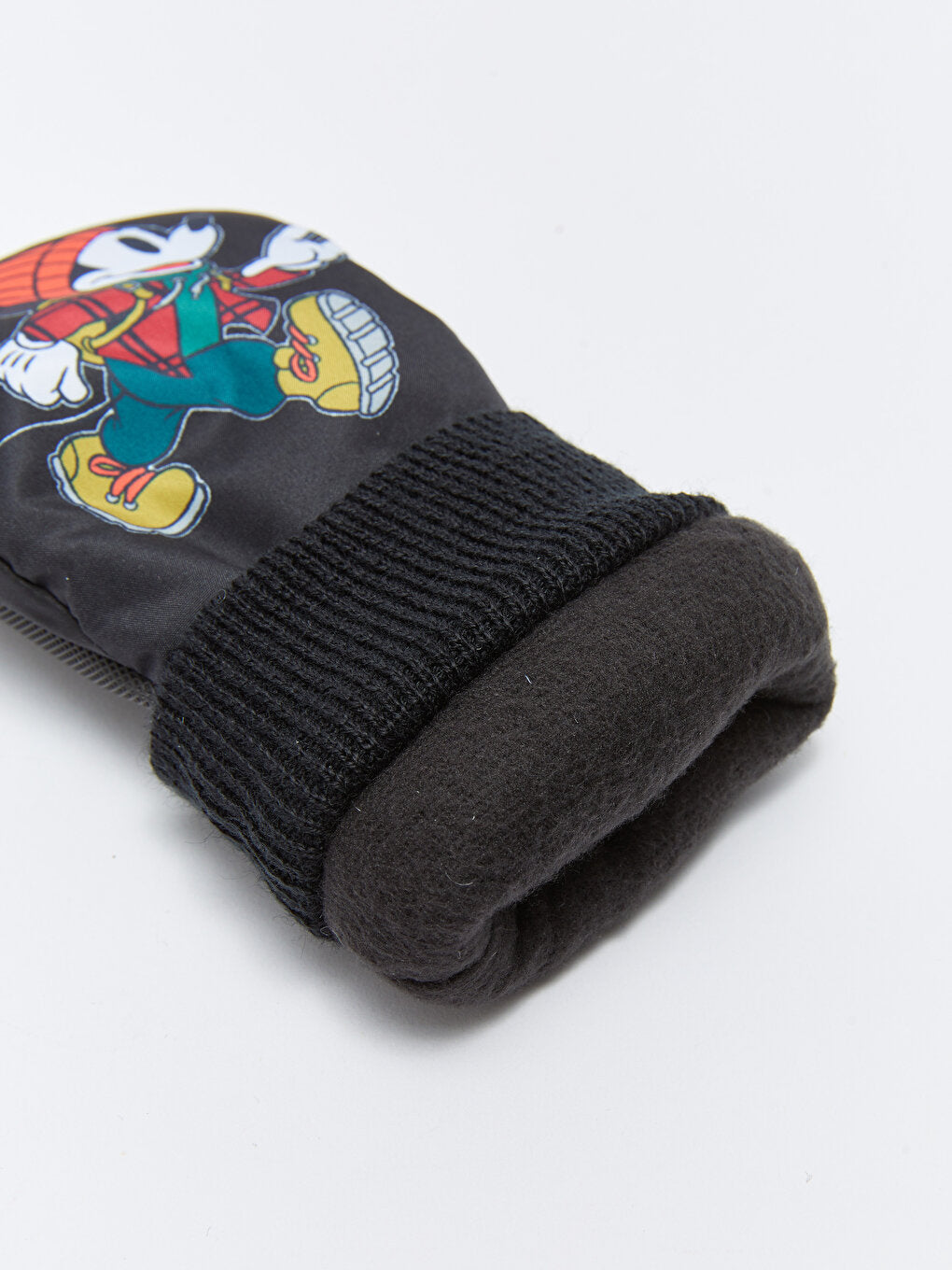 Mickey Mouse Printed Boy's Fingerless Gloves