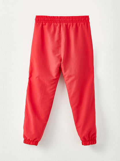 Elastic Waist Fleece Lined Girl's Jogger Trousers