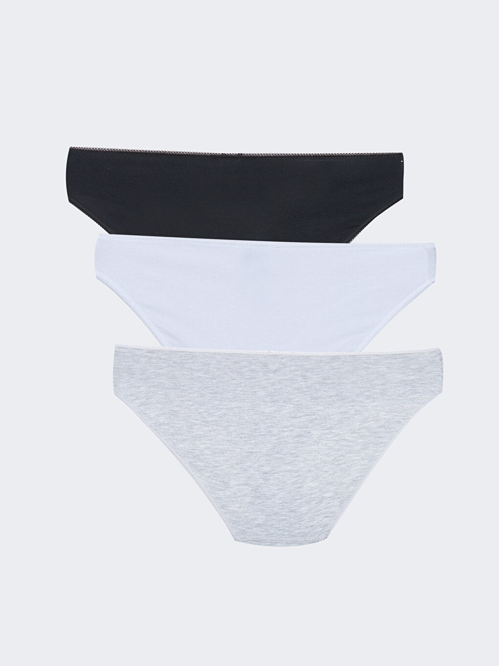 Plain Women's Bikini Panties 3 Pack