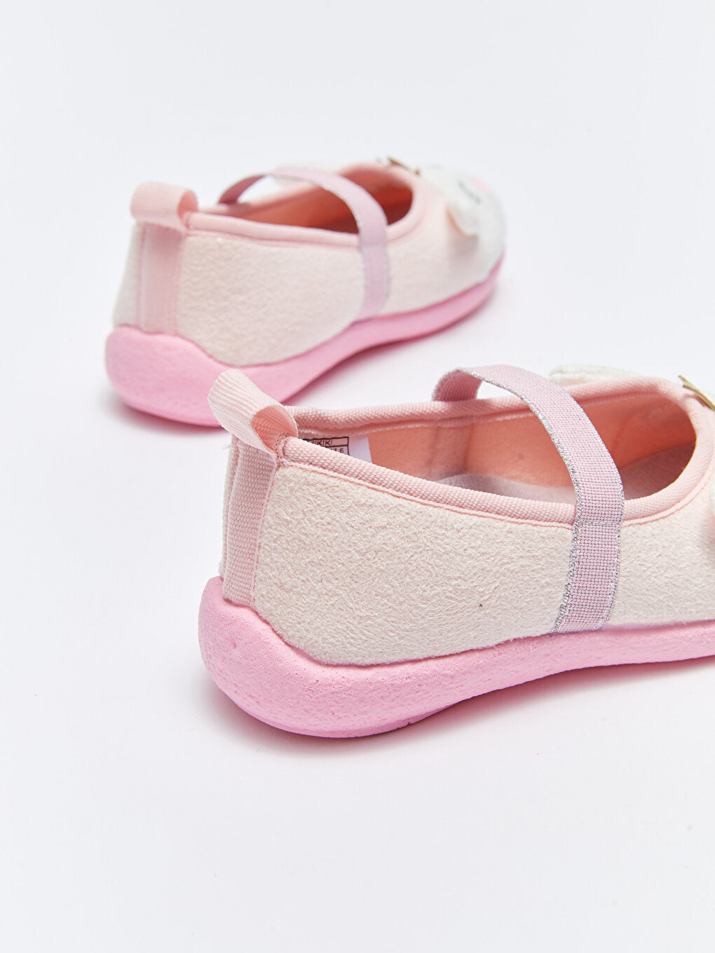 Embroidered Rubber Band Girls' Home Shoes