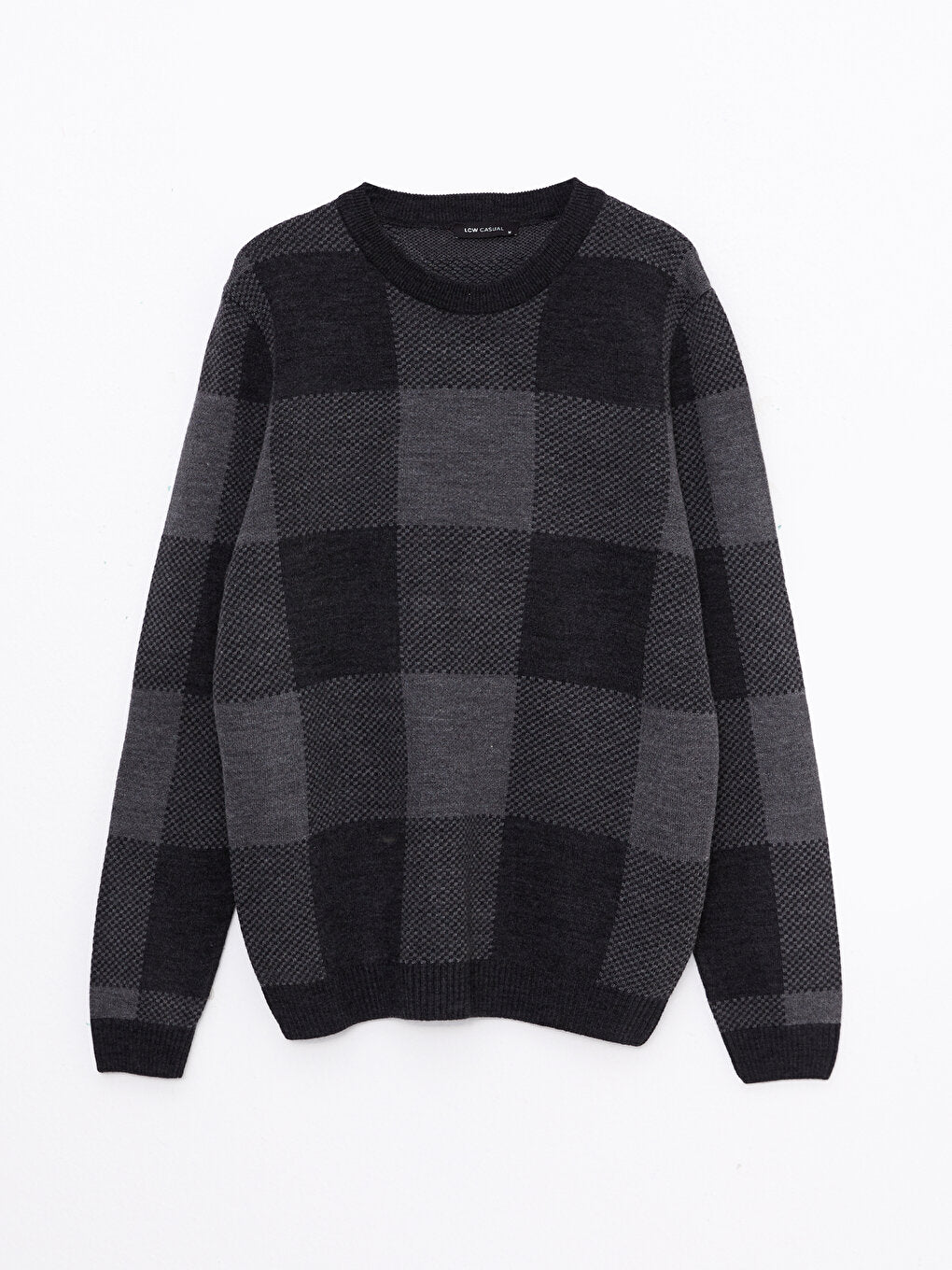 Crew Neck Long Sleeve Men's Knitwear Sweater