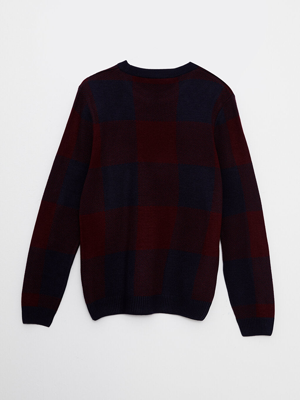 Crew Neck Long Sleeve Men's Knitwear Sweater