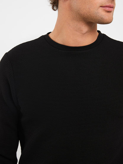 Crew Neck Long Sleeve Men's Sweatshirt