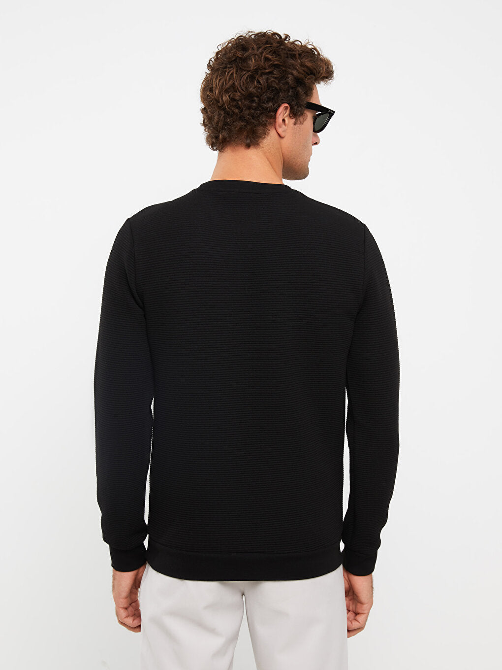 Crew Neck Long Sleeve Men's Sweatshirt