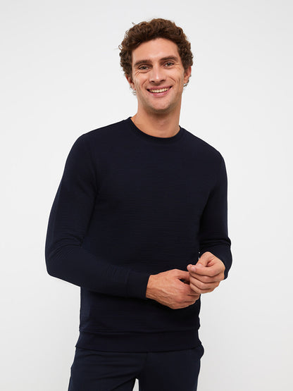 Crew Neck Long Sleeve Men's Sweatshirt