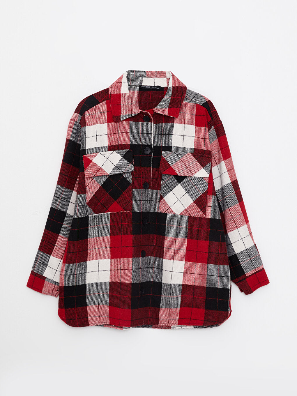 Plaid Long Sleeve Women's Shirt Jacket