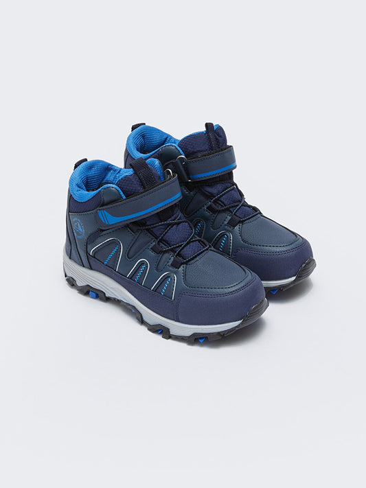 Boys' Trekking Boots with Laces and Velcro