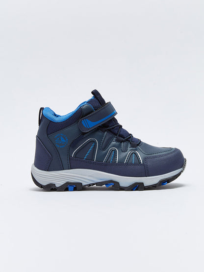 Boys' Trekking Boots with Laces and Velcro