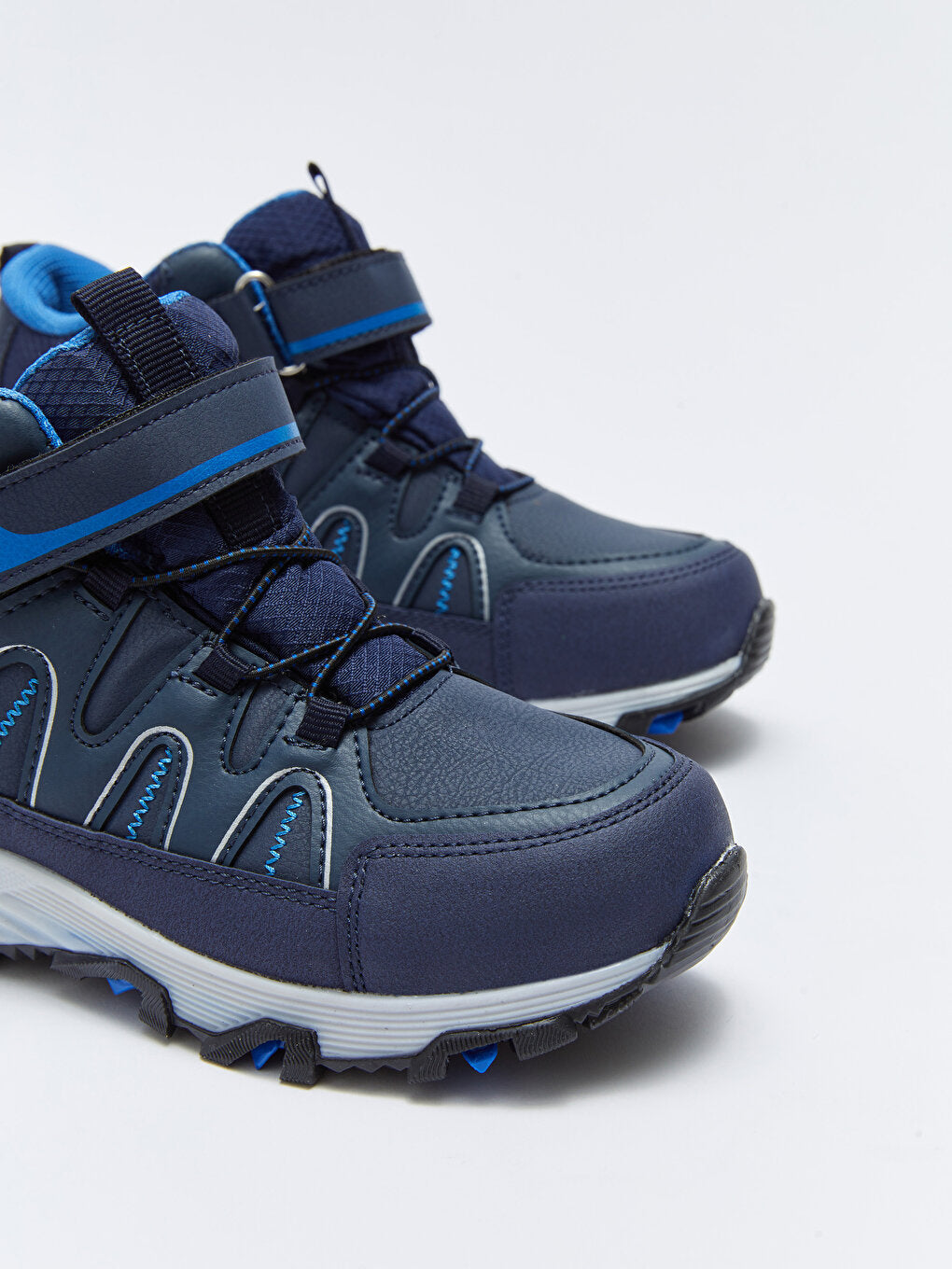 Boys' Trekking Boots with Laces and Velcro