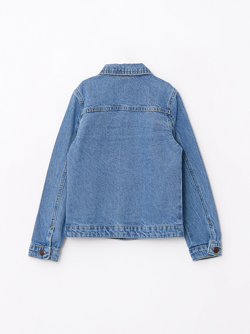 Shirt Collar Girl's Jean Jacket